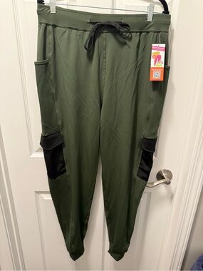 Pop Fit Cargo Jogger-2XL-Green